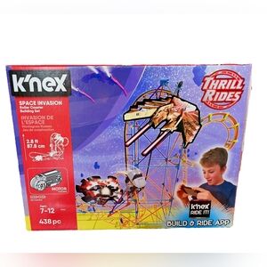 K'NEX Thrill Rides Space Invasion Roller Coaster Building Set